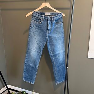 Everlane high rise straight jean